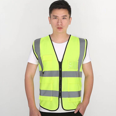 SJV01 Wholesale Safety Vest Jacket Custom Logo Safety Vest Work Reflective Safety Clothing