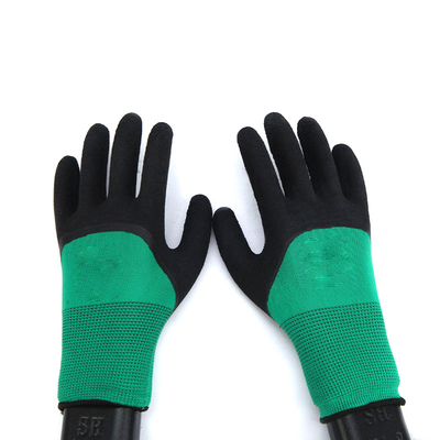 SJS004 Industrial Safety Hand Gloves Construction Safety Latex Rubber coated Hand Work Gloves