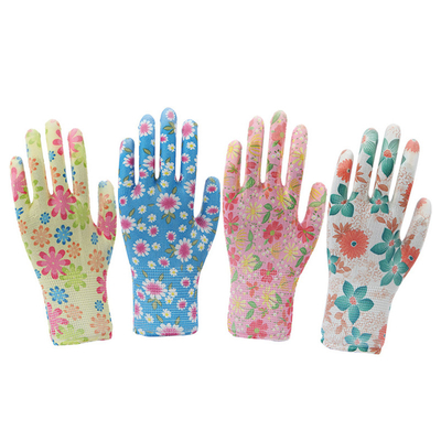 SJS005  Resistance Mechanical Heated Work Gloves Garden Construction Hand Gloves PU Safety Gloves