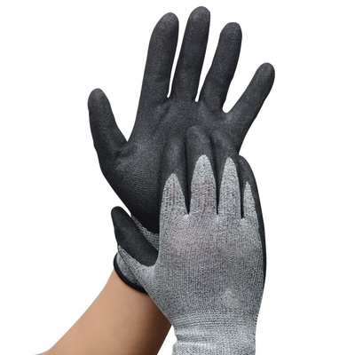 SJS298 Work Safety Hand Gloves Oil Resistant Hand Nitrile Coated Safety Gloves