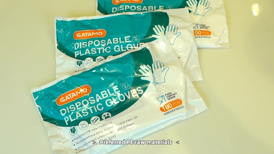 Gatamo Cheap Multipurpose Disposable Clear Transparent HDPE Kitchen Food Grade Children's PE gloves