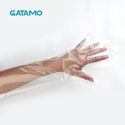 SN29 High Quality PE Disposable Gloves Disposable Arm Length Plastic Animal PE Veterinary Gloves