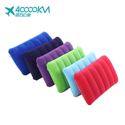 WMXP0009 Cheap Inflatable Travel Pillow Air Travel Portable Light Small Seat Back Support Inflatable Pillow