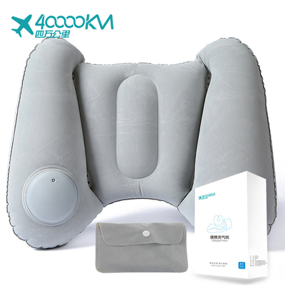 SW9014 large valve Inflatable Travel Pillow car lumbar Chair posture support  lower back support Travel Cushion