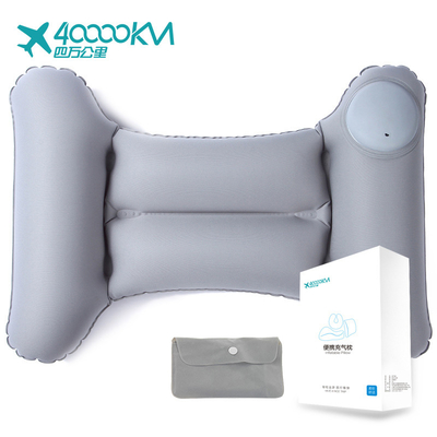 SW9012 Wholesale Inflatable Travel Pillow custom portable TPU travel Camping Hiking Air inflatable car seat Back cushion